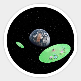 Alien Invasion Sticker